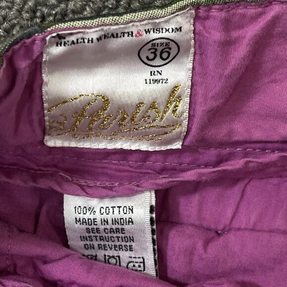 Parish Health Wealth And Wisdom Shorts Mens Size 36 Multi Colored Hip Hop - Picture 4 of 11